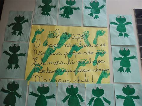 Atividade O Sapo Não Lava O Pé Educação Infantil