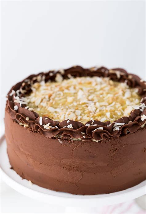 Lightly spoon sifted flour into dry measuring cups, and level with a knife. German Chocolate Cake - Chocolate Chocolate and More!