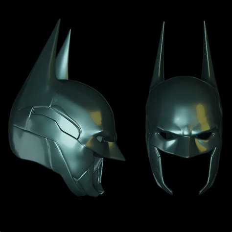 stl file batman arkham knight cowl cosplay・3d printer design to download・cults