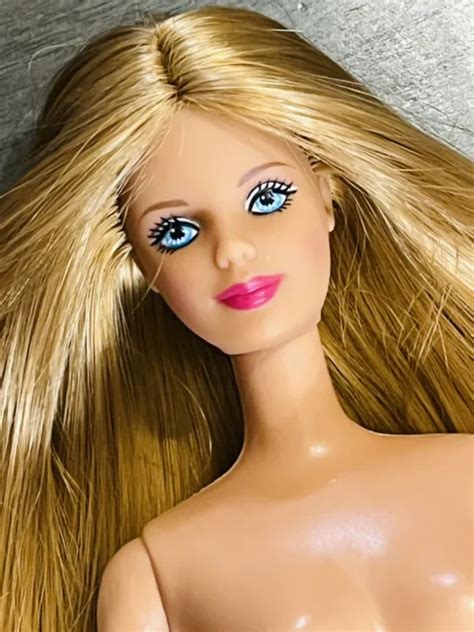 Official Online Store Nude Brunette Hair Bob Mackie Face Barbie Doll