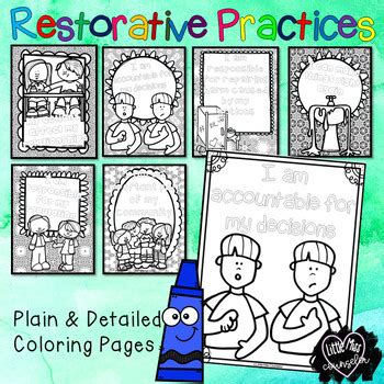 40+ dragon coloring pages for printing and coloring. Restorative Practices Coloring Pages by Little Miss ...