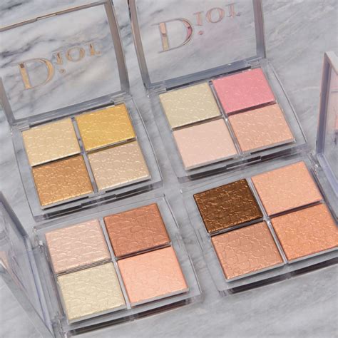 Dior Backstage Face Glow Palettes Swatches X4 Fancy Makeup Dior