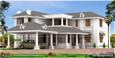 How big is a bungalow built in india? Big luxury home design - Kerala home design and floor ...