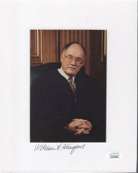 William Rehnquist Hand Signed 5x7 Photo Matted To 8x10 Supreme Court