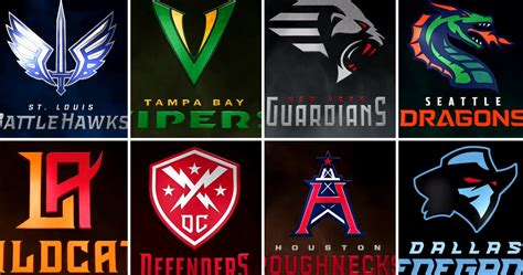 All Eight Xfl Team Names And Logos Revealed By Xfl Video