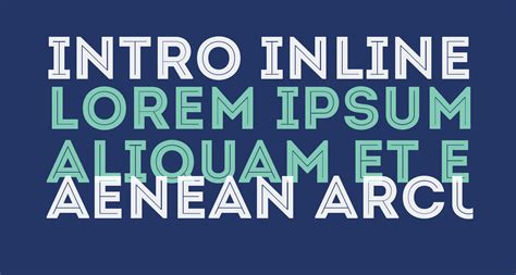 Intro Inline Free Font What Font Is