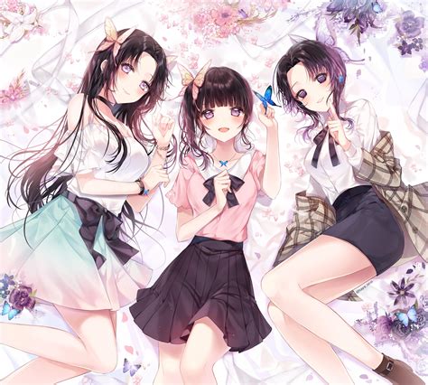 2d Anime Girls Portrait Kimetsu No Yaiba Kanao Tsuyuri Digital Art