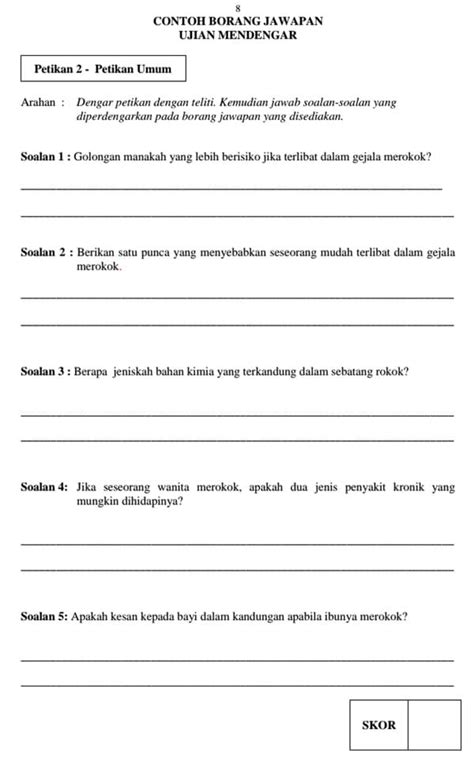 Bahasa melayu (bm) tingkatan 1, 2, 3: Contoh Ujian Lisan Bahasa Melayu, Bertutur PT3 BM (2021)