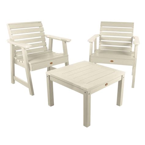 Highwood The Weatherly Collection 3 Piece Patio Conversation Set At