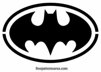 Batman Stencil Symbol Vector Silhouette Freepatternsarea Sign