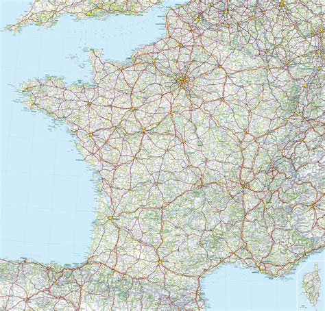 Carte De France Grandes Routes Michelin