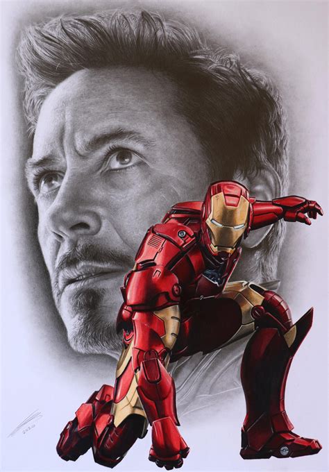 My Robert Downey Jr As Iron Man Drawing Hope You Like Rmarvelstudios