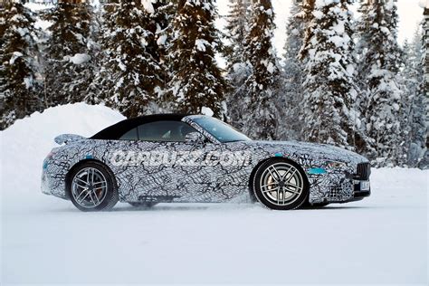 New Mercedes AMG SL Class Spied Having Fun In The Snow CarBuzz