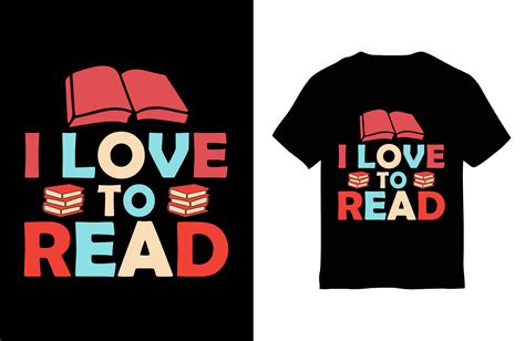 reading t shirt design i love to read graphic by mohsin uddin · creative fabrica