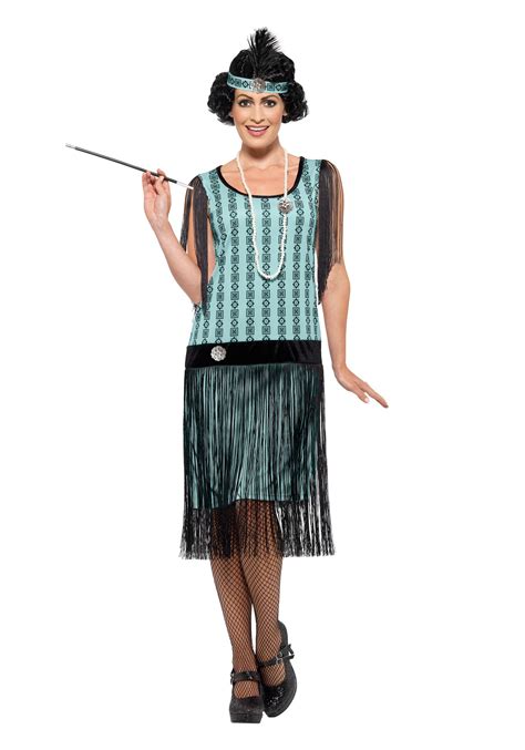 Womens 1920s Mint Coco Flapper Costume