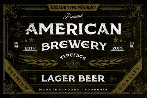 Image Gallery For American Brewery Rough Font Fontspace