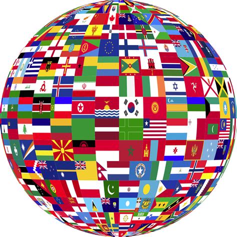 Clipart World Flags Globe