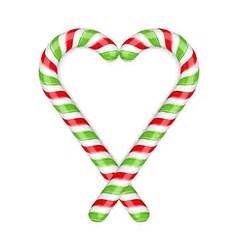 Use this for your holiday and christmas decoration. Christmas heart candy canes Royalty Free Vector Image