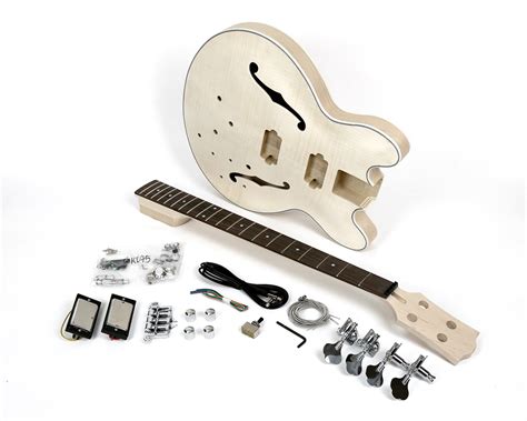 The stewmac dreadnought acoustic guitar kit is our first choice because of quality, reputation, and the professional direction provided during assembly. ES Style Electric Bass Guitar Kits