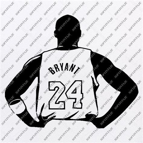 Kobe Bryant Svg Cutting Files 8 Black Mamba Digital Clip Etsy Images