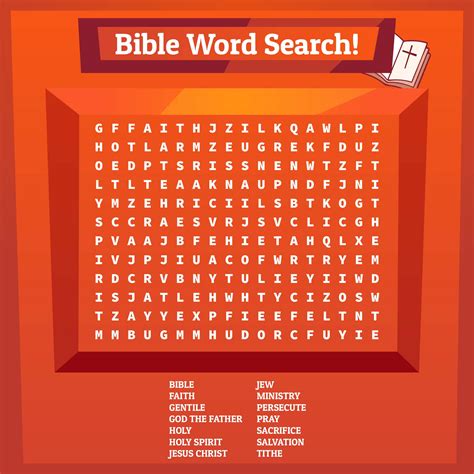 Printable Bible Word Search Puzzles Customize And Print