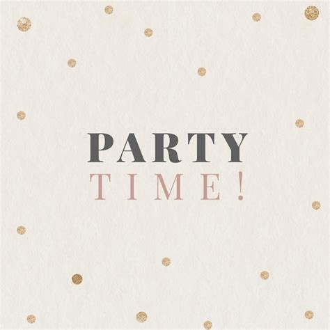 Free Vector Party Time Festive Template Editable Social Media Post