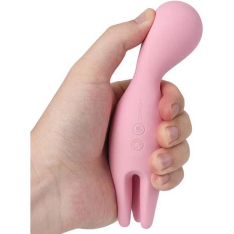 Svakom Nymph Moving Fingers Vibrator Pale Pink Sex Toys And Adult