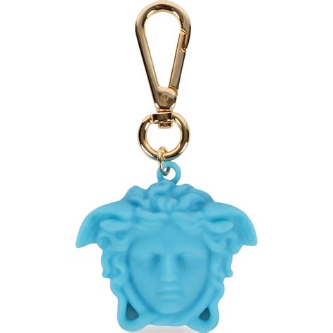 Versace Medusa Head Keychain In Lime Green — Bambinifashioncom