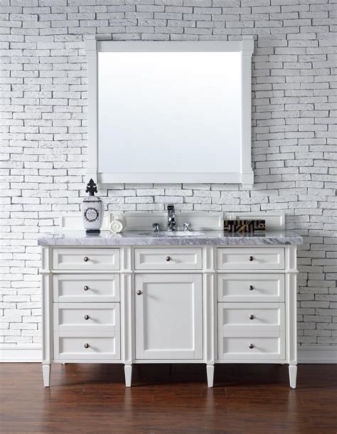 James Martin Brittany Collection 60 Single Vanity White