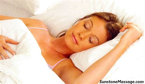 Massage Therapy For Insomnia Good Nights Sleep Without Drugs Sunstone Registered Massage