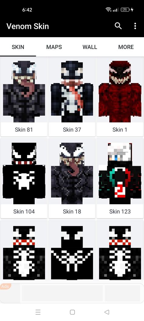 Venom Skins Of Minecraft Pe Apk For Android Download