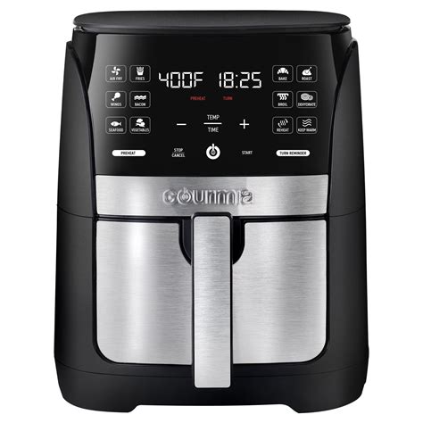 Gourmia 6 Qt Digital Air Fryer With Guided Cooking And 12 One Touch