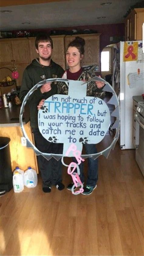 Very Different Unique Way To Ask A Hunter To Prom Cute