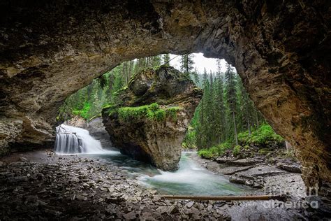Secret Cave At Johnston Canyon Photograph By Gilbert Vancell Pixels