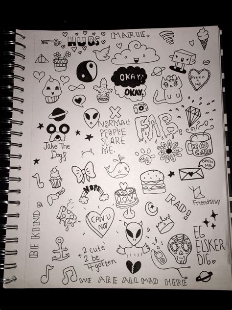 Untitled Graph Paper Drawings Notebook Doodles Doodle