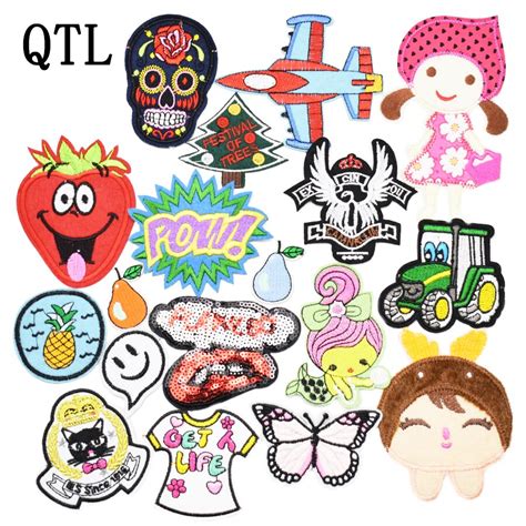 Buy 10pcs Mix Random Hot Patches Badge For Clothing