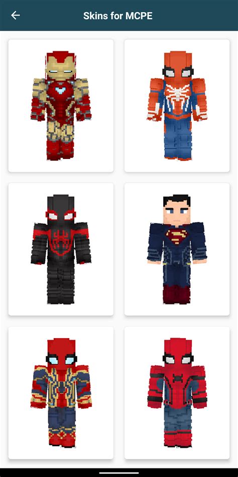 Superhero Skins For Minecraft Para Android Descargar