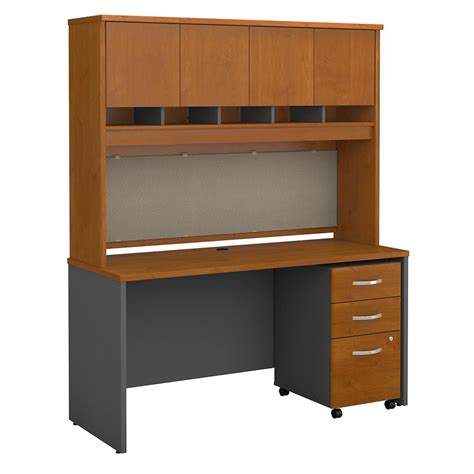 Bush Business Furniture Series C 60w X 24d Office Desk With Hutch And
