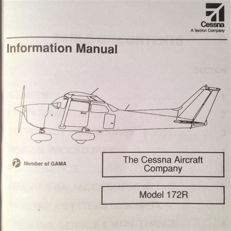 Cessna 172r Skyhawk Pilots Information Manual Gs Plane Stuff
