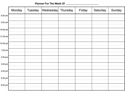 Weekly Planner Printable Weekly Planner Sheets Weekly Planner Free