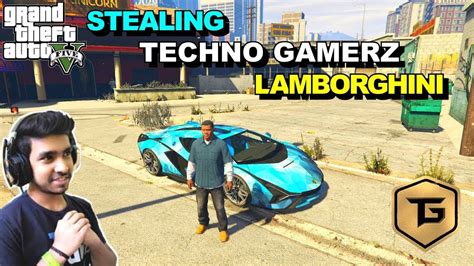Stealing Techno Gamerz Lamborghini Sian Gta V Gameplay 4 Youtube
