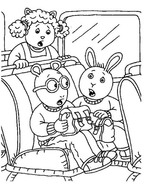 Arthur Read En El Autobús Para Colorear Imprimir E Dibujar Dibujos