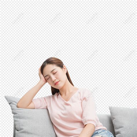 Hermosa Mujer Descansando En Casa Png Imágenes Gratis Lovepik