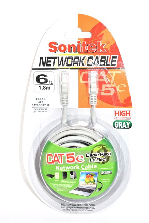For example, category 5e (cat5 enhanced) offers better performance over cat5. CAT 5e Network Cable, 6 ft | Network cable, Cable, Digital tv