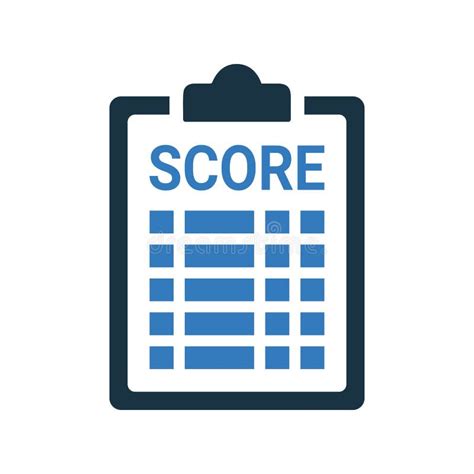 Score Scorecard Icon Vector Sketch Stock Vector Illustration Of