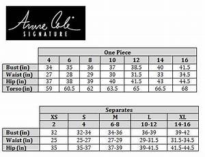 South Beach Swimsuits Anne Cole Size Chart South Beach Swimsuits