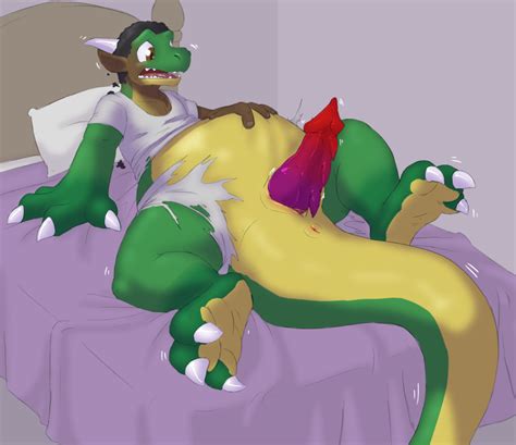 Rule 34 Bed Belly Dragon Erection Forepawz Furniture Gain Genitals