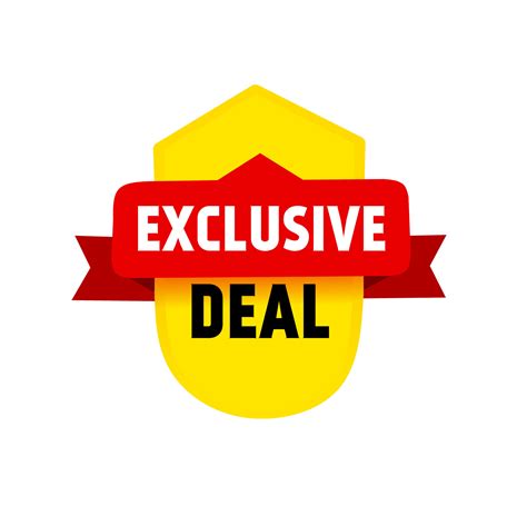 banner de oferta exclusiva, etiqueta, diseño plano de icono