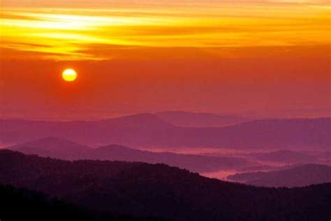 The Sunset Of Life Shenandoah Valley Sunset Allegheny Mountains