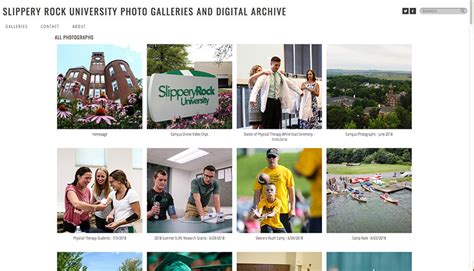 sru launches zenfolio digital photo video asset archive slippery rock university